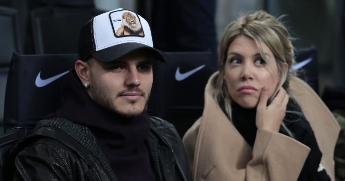 Mauro Icardi and his wife