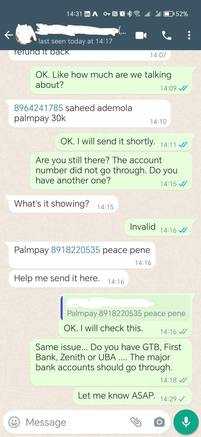 WhatsApp Hack Fake Conversation 2